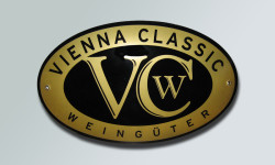 Foto eines Schildes der Vienna Classic Weingüter